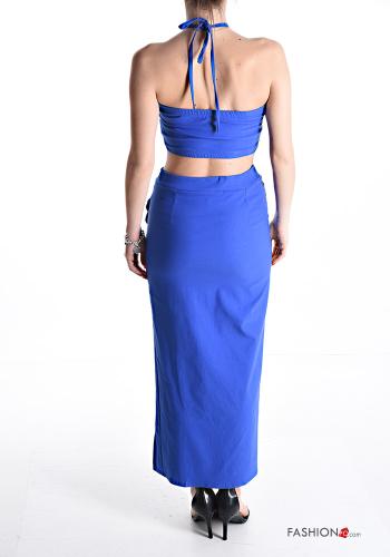 Cotton Co-ord with elastic with split with bow - ph 2
