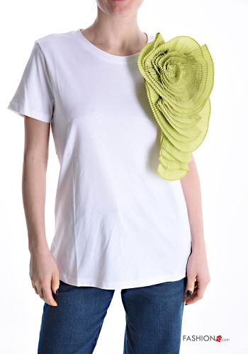 T-shirt in Cotone maniche corte girocollo