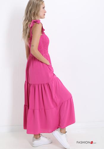 Scamiciato con tasche con balze con fiocco - ph 3