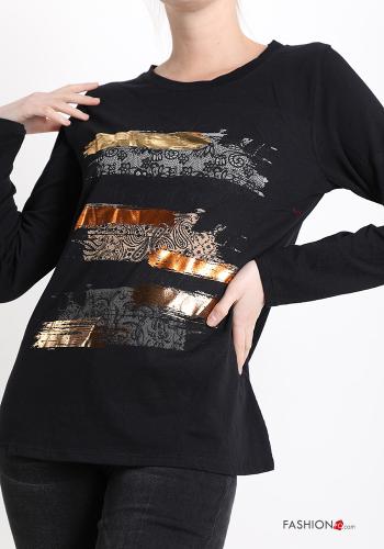 Camiseta de manga larga de Algodón Diseño impreso - ph 1