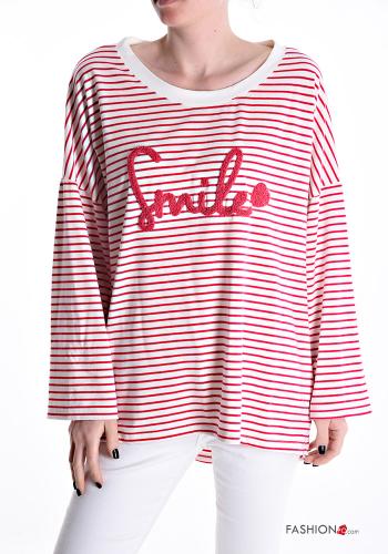 Striped long sleeve crew neck Cotton Long sleeved top - ph 1