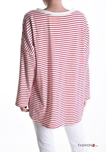 Striped long sleeve crew neck Cotton Long sleeved top - ph 2