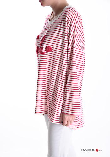 Striped long sleeve crew neck Cotton Long sleeved top - ph 3