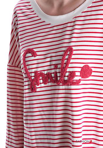Striped long sleeve crew neck Cotton Long sleeved top - ph 4