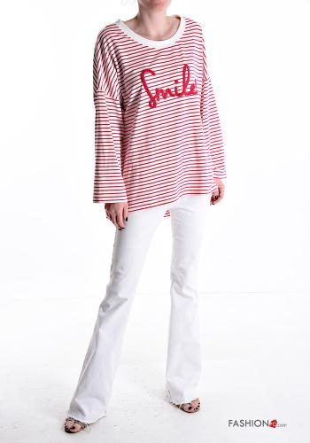 Striped long sleeve crew neck Cotton Long sleeved top - ph 5