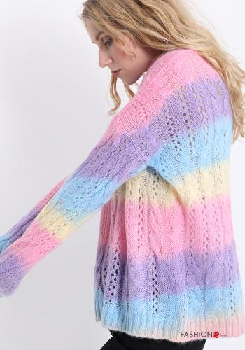 Pull en Mohair Imprimé à rayures - ph 3