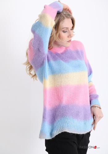 Pull en Mohair Imprimé à rayures - ph 3