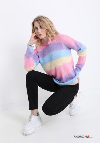 Pull en Mohair Imprimé à rayures - ph 5