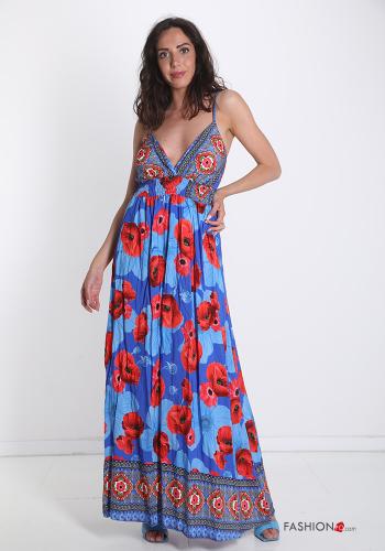 Robe Chasuble  encolure en V Imprimé floral - ph 1