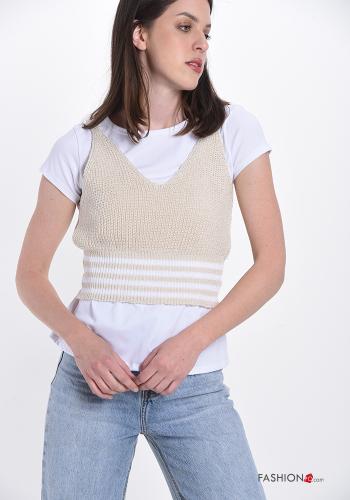lurex Cotton Tank-Top with T-shirt - ph 3