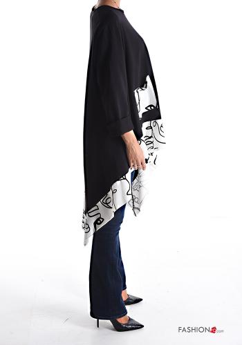 Patterned asymmetrical Cotton Tunic with pockets - ph 3