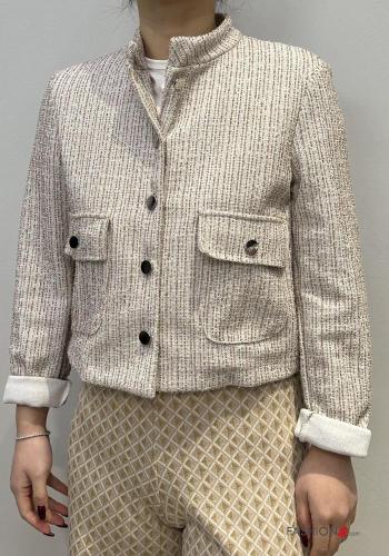 Jacke aus Baumwolle mit Knöpfen mit Taschen - ph 1