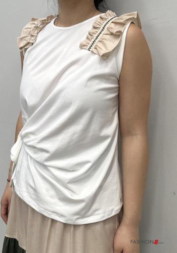 crew neck Cotton Top with knot - ph 1