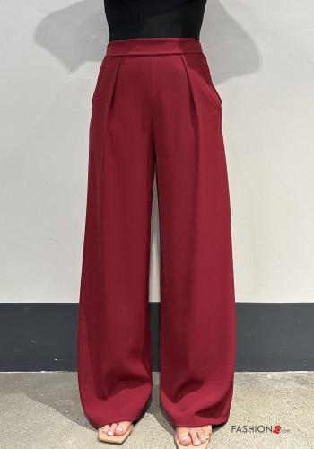 wide leg Hose mit Taschen mit gummizug - ph 1
