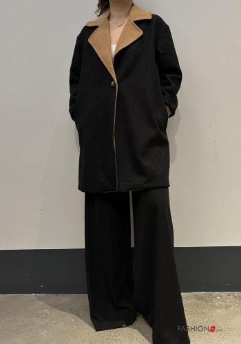 Cappotto con elastico con bottoni con tasche - ph 1
