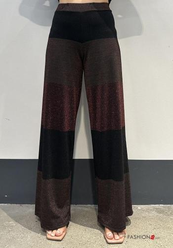 Striped lurex Trousers with elastic - ph 1