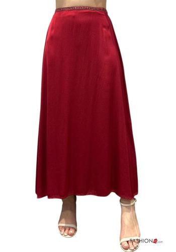 satin high waist Skirt with elastic - ph 1