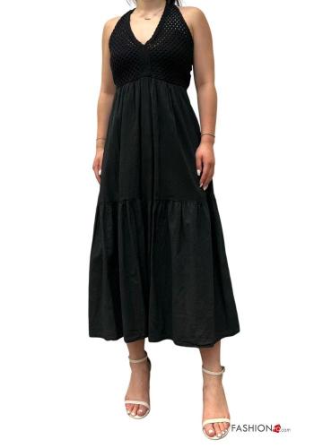 Vestido de Algodón ajustable de playa con forro
