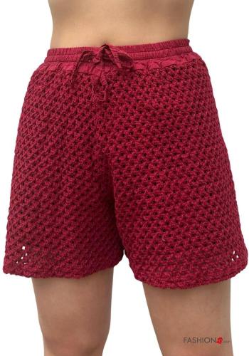 Makramee Shorts aus Baumwolle mit Futter mit gummizug - ph 1