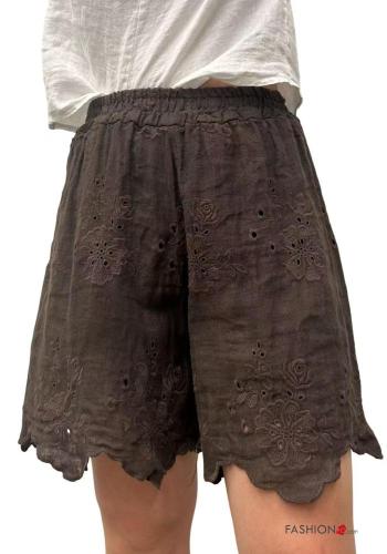 Shorts aus Leinen mit gummizug - ph 1