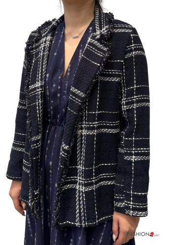 Blazer em Algodão manga comprida Padrão Tartan - ph 1