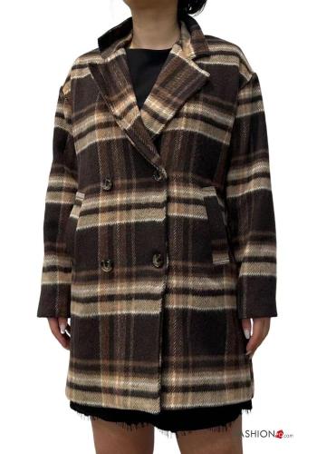 Cappotto in Cotone con fodera con bottoni con tasche - ph 1