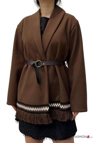Coat with belt