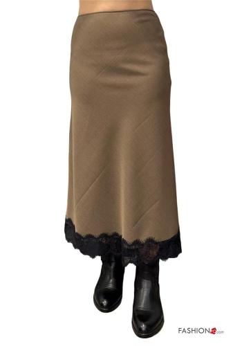 Falda encaje con elástico