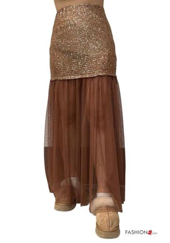 Falda De tul sin forro con Bufanda con elástico - ph 1