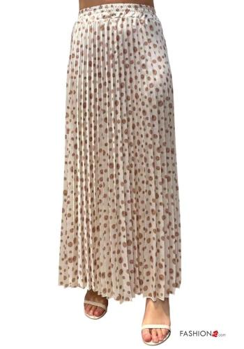 Gonna plissé Fantasia geometrica con elastico - ph 1