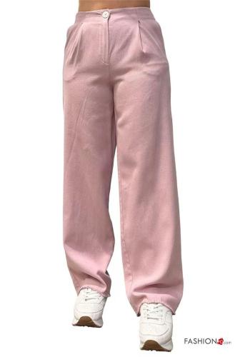 Cotton Trousers with buttons with zip - ph 1