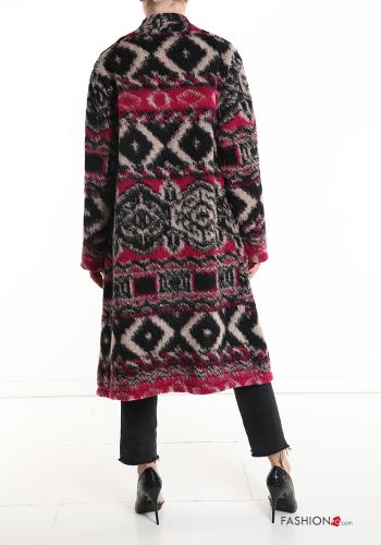 Geometric pattern Wool Mix Cardigan - ph 2