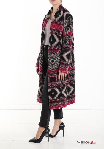 Geometric pattern Wool Mix Cardigan - ph 3