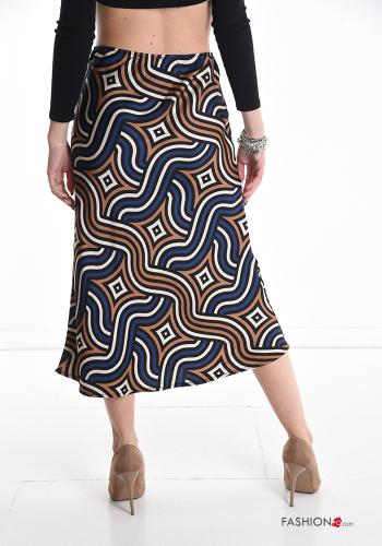 Falda midi Estampado Geométrico con elástico - ph 2