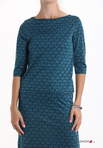 Maglietta a manica lunga Fantasia geometrica