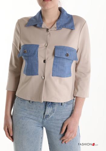 Chaqueta con botones manga tres cuartos - ph 1