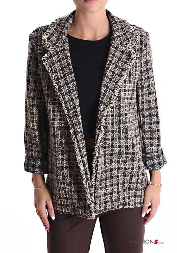 Blazer en Coton à franges - ph 1