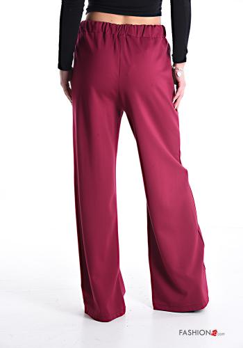 wide leg Trousers with pockets with elastic with ribbon - ph 2