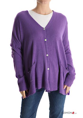 Cardigan with buttons with pockets - ph 1