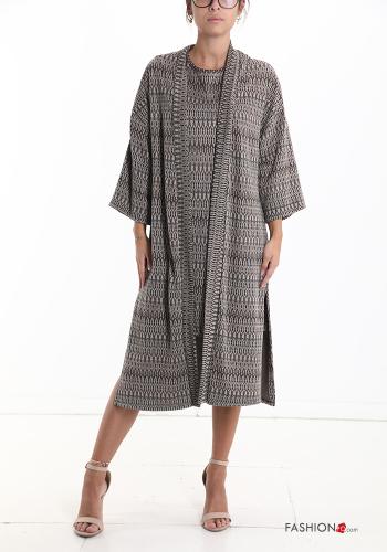 Blouson léger à Imprimé Géométrique avec fonte - ph 1