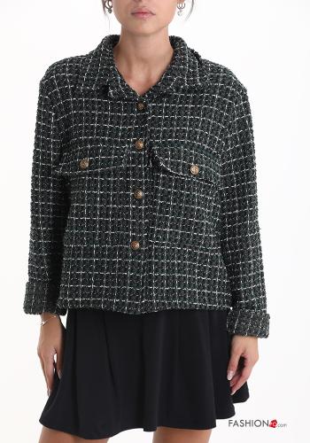 Jacke aus Baumwolle mit Knöpfen mit Taschen