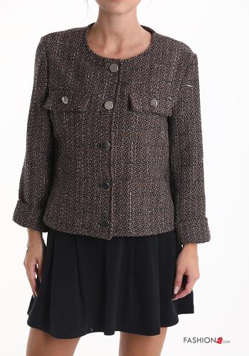 Jacke aus Baumwolle mit Knöpfen