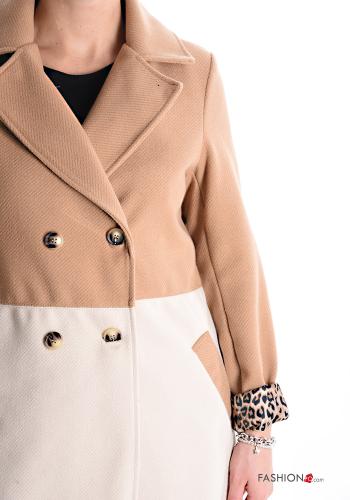 double-breasted Coat with pockets with lining - ph 4