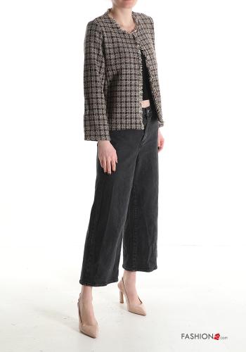 Vichy Cotton Bolero with fringe without lining - ph 5