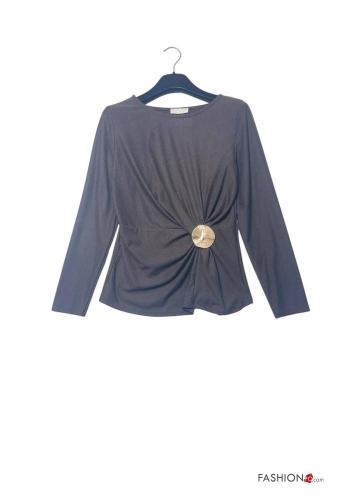 Camisola de mangas compridas Estilo Casual