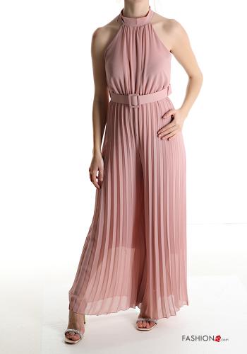 Combinaison sans manches plissé wide leg avec ceinture - ph 1