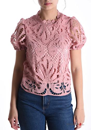 Blusa encaje manga corta - ph 1