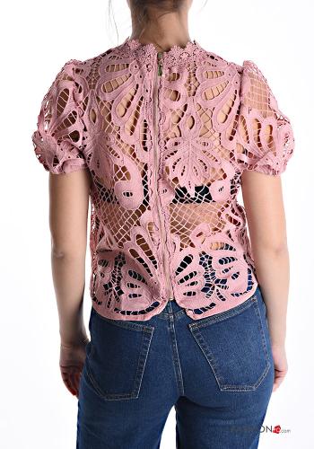 Blusa encaje manga corta - ph 2