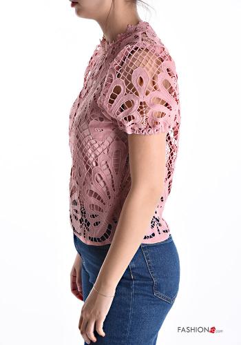 Blusa encaje manga corta - ph 3