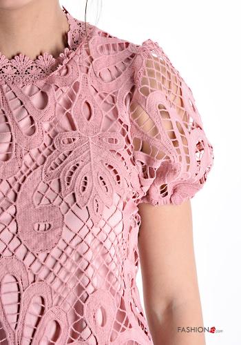 Blusa encaje manga corta - ph 4